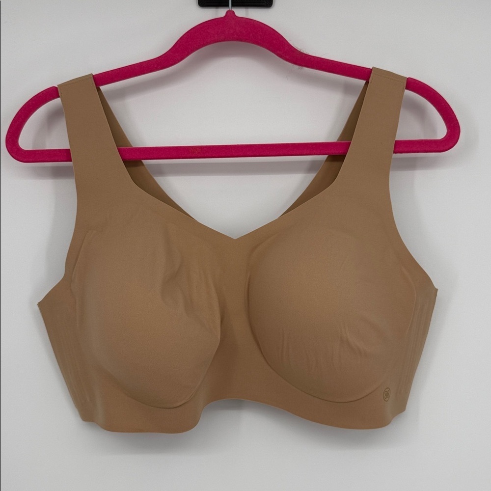Honeylove LiftWear Bra 1X 40C/D Wireless Supportive Bra Nude Shapewear Style